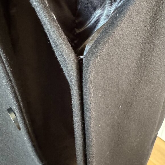 Everlane The Italian ReWool Trench Coat Black Size Small (Petite) - Picture 14 of 16